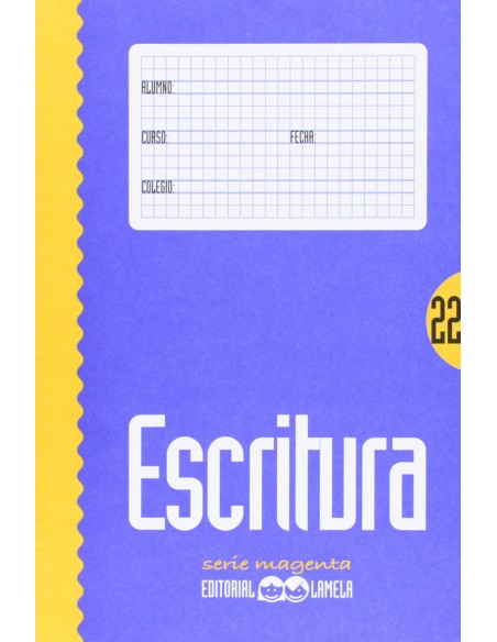 Cuaderno de escritura 22 lamela