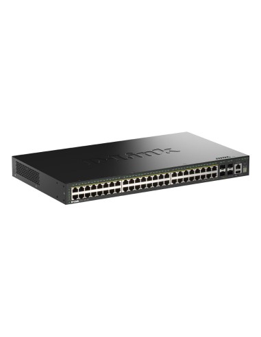 DGS-1530-52P/E switch Gestionado L2 Gigabit Ethernet (10/100/1000) Energía sobre Ethernet (PoE) Negro