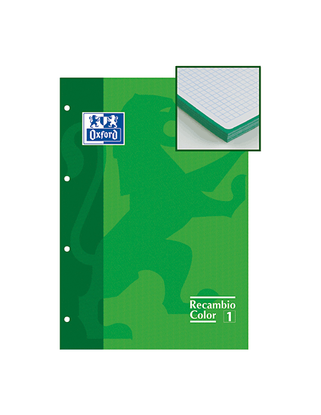 OXF RECAMB.COLOR A4 80H 5X5VE 100104037