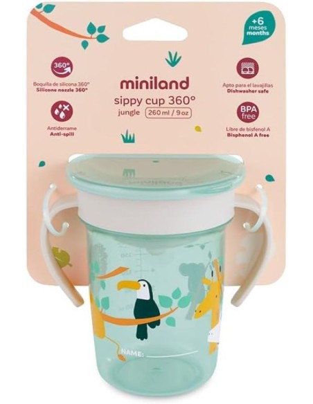 VASO APRENDIZAJE ANTIDERRAME SIPPY CUP JUNGLE