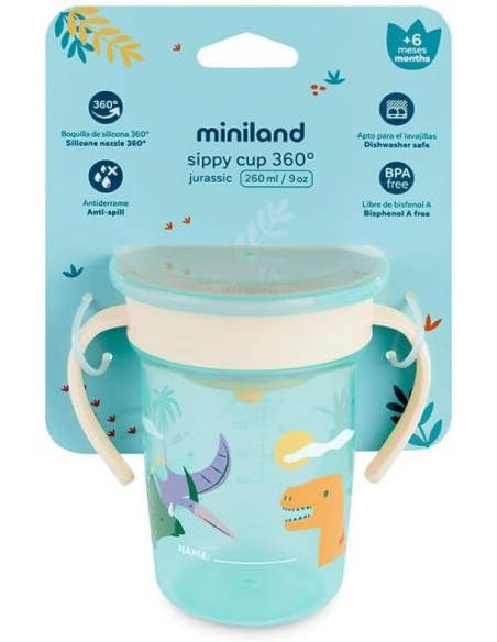VASO APRENDIZAJE ANTIDERRAME SIPPY CUP JURASSIC
