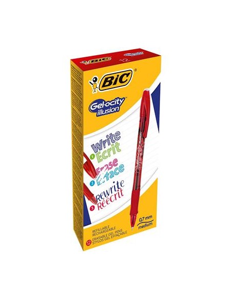 Gel-ocity illusion Capped gel pen Rojo 12 pieza(s)