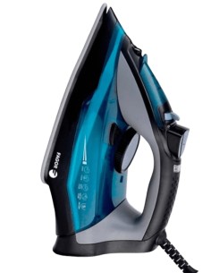 Comforta Plancha vapor-seco Suela de cerámica 2200 W Negro, Azul, Gris