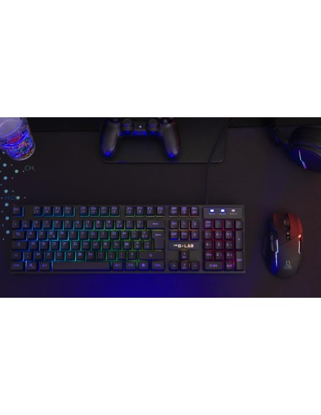 KEYZ CAESIUM teclado Juego USB Español Negro KEYZ CAESIUM teclado Juego USB Español Negro