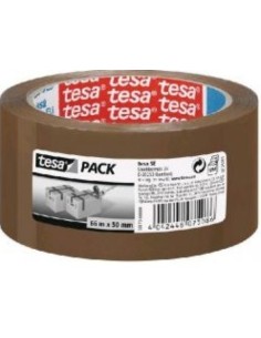 PACK 6 ROLLOS CINTA EMBALAJE MARRON PP STANDARD 66MX50MM