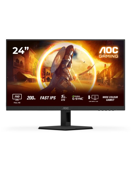 G4 24G4HRE pantalla para PC 60,5 cm (23.8") 1920 x 1080 Pixeles Full HD LED Negro, Rojo