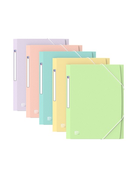 400187619 carpeta Polipropileno (PP) Azul, Verde, Rosa, Púrpura, Amarillo A4 - Pack 10 Unidades