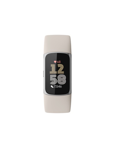 Charge 6 AMOLED Pulsera de actividad Beige, Plata