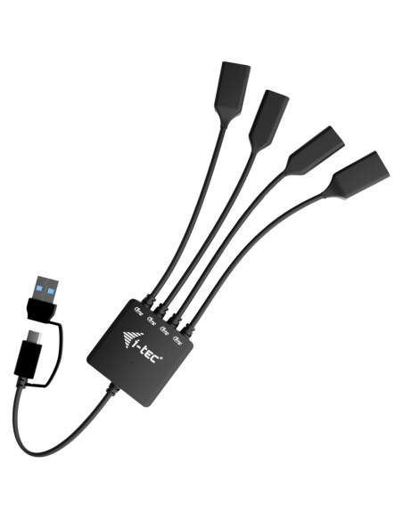 USB-C/USB-A Cable HUB 4 port (2x USB-C, 2x USB-A)