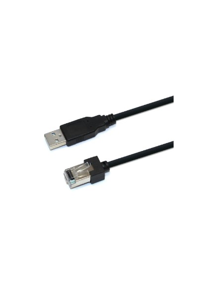 CBL026U cambiador de género para cable RJ-45 USB-A Negro