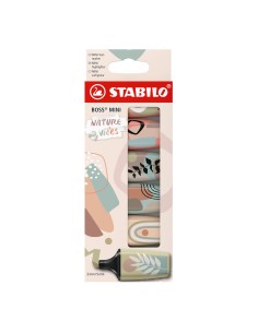BOSS MINI marcador 6 pieza(s) Punta de cincel Multicolor