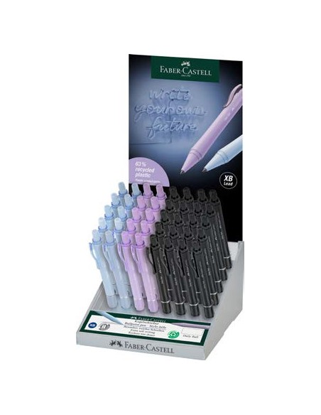 140691 bolígrafo Azul Bolígrafo de punta retráctil con pulsador 40 pieza(s)