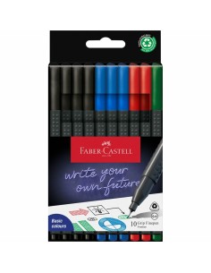 Grip Finepen rotulador de punta fina Fino Negro, Azul, Verde, Rojo 10 pieza(s)