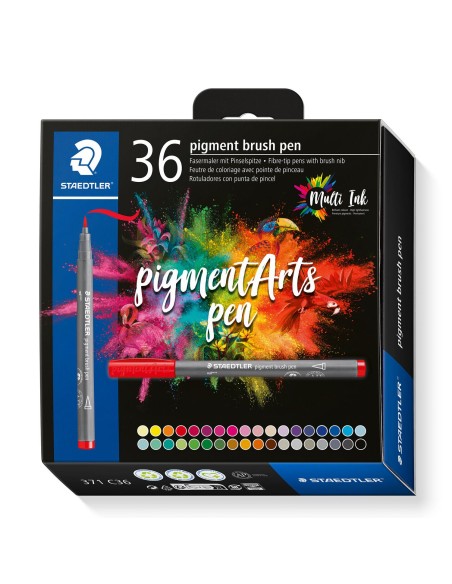 Pigment Arts Brush Pen rotulador Multicolor 36 pieza(s)