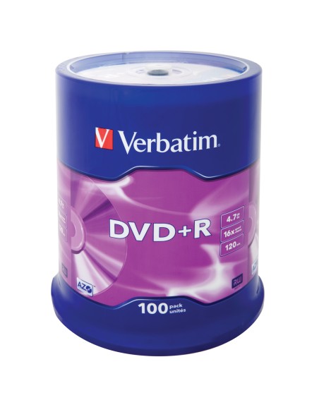 DVD+R Matt Silver 4,7 GB 100 pieza(s)