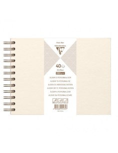 95435C álbum de foto y protector Marfil 40 hojas Encuadernación espiral