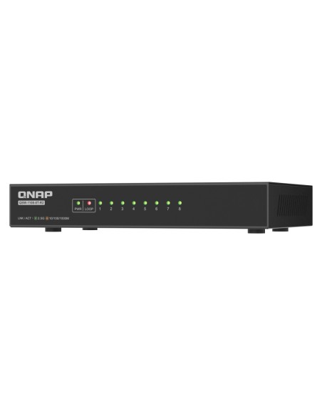 QSW-1108-8T-R2 switch No administrado 2.5G Ethernet (100/1000/2500) Escritorio Negro
