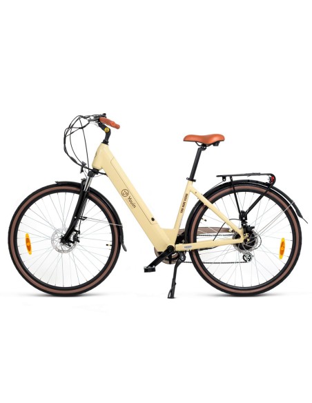 BK2128C bicicleta eléctrica Crema de color Aluminio 71,1 cm (28") 25,6 kg Ión de litio