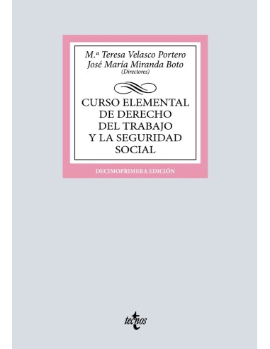Curso elemental de Derecho del Trabajo y la Seguridad Social