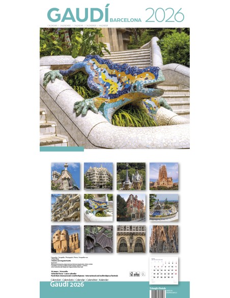 Cal 2026 Pared 30x30 cm Gaudi 2 A Drac