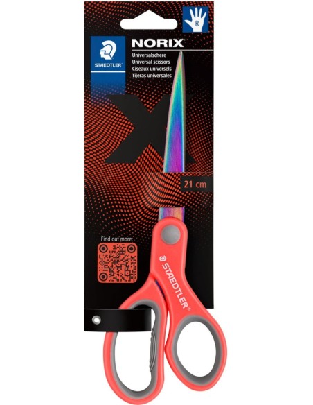 Tijera oficina universal norix 21cm colores surtidos