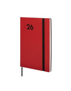 Agenda anual 2026 mara y4 svv 12x17cm rojo