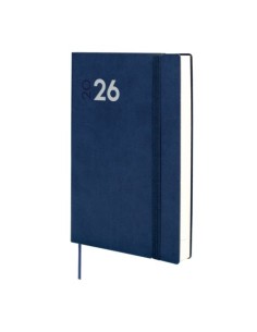 Agenda anual 2026 mara y10 dia pagina 14x204cm azul