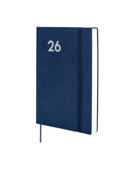 Agenda anual 2026 mara y10 dia pagina 14x204cm azul