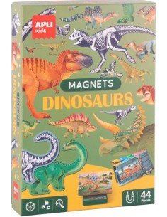 Juego magnetico educativo dinosaurios 44 piezas