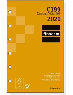 RECAMBIO ANUAL CLASSIC 2026 C399 603 SVH