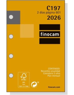 RECAMBIO ANUAL CLASIC 2026 C197 601 2DP 56X89