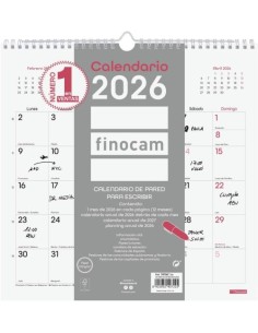 CALENDARIO PARED CHIC ES 30X30 2026 BLANCO