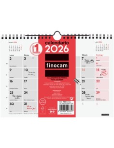 CALENDARIO PARED 2026 ESCRIBIR S