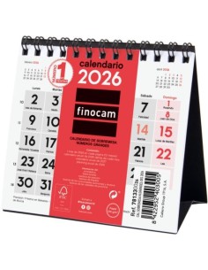 CALENDARIO SOBREMESA 2026 NUM GRANDES XXS