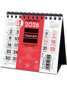 CALENDARIO SOBREMESA 2026 NUM GRANDES XS