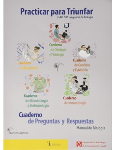 PRACTICAR PARA TRIUNFAR EVAU 100 PREGUNTAS DE BIOLOGIA CUADERNO DE PREGUNTAS Y