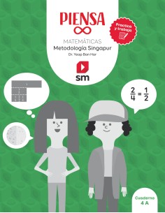 Piensa infinito Practica y trabaja Metodologia Singapur 4 Primaria Cuaderno