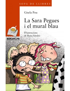 La Sara Pegues i el mural blau