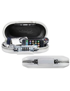 5900EURDWHT caja fuerte Transporte seguro Acrilonitrilo butadieno estireno (ABS) Metálico, Blanco