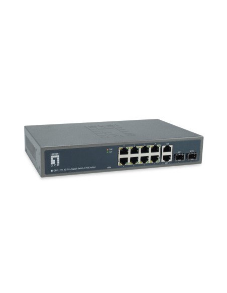 GEP-1221 switch No administrado Gigabit Ethernet (10/100/1000) Energía sobre Ethernet (PoE) Negro