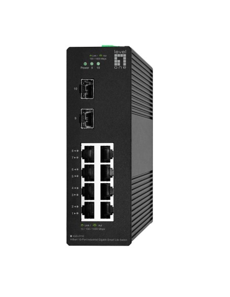 IGS-2110 switch Gestionado L2 Gigabit Ethernet (10/100/1000) Negro