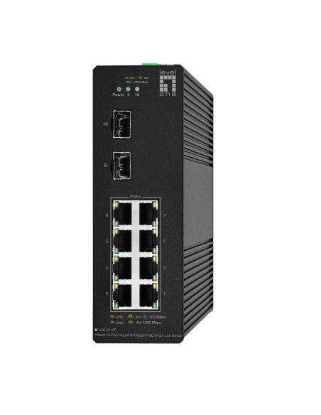 IGS-2110P switch Gestionado L2 Gigabit Ethernet (10/100/1000) Energía sobre Ethernet (PoE) Negro