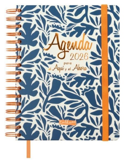 Agenda anual 2026 espiral talkual dia pagina 155x215cm aqui