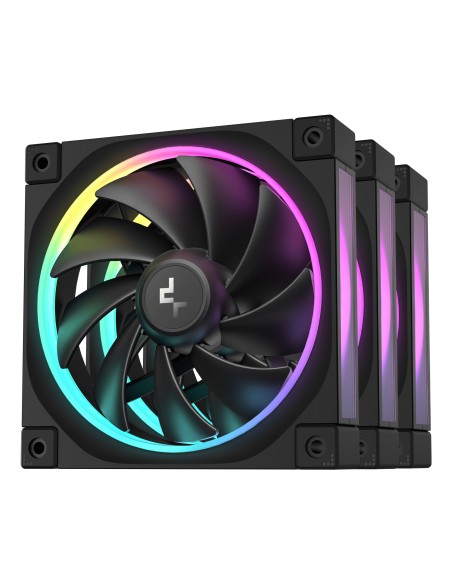 FL12-3 in 1 Carcasa del ordenador Ventilador 12 cm Negro 3 pieza(s)