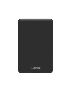 SAVAK-73 caja para disco duro externo Carcasa de disco duro/SSD Negro 2.5"