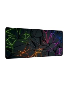 Neon Obsidian XL Alfombrilla de ratón para juegos Negro, Multicolor