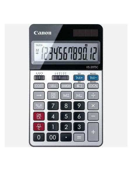 HS-20TSC calculadora Escritorio Calculadora financiera Negro, Plata