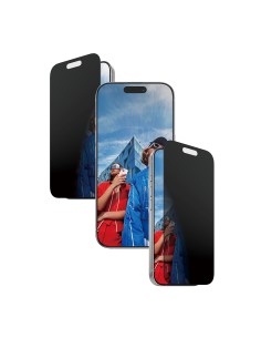 ® 2-Way Privacy Screen Protector iPhone 17 | iPhone 16 Pro | Ultra-Wide Fit w. EasyAligner Protector de pantalla Apple 1 pieza(s