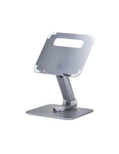 Soporte Elevador Telescópico de Ordenador Portátil - Base Giratoria de 360 Grados - Base Giratoria de Ordenador para Escritorio 