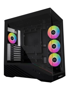 Vector V100 Midi Tower Negro, Transparente